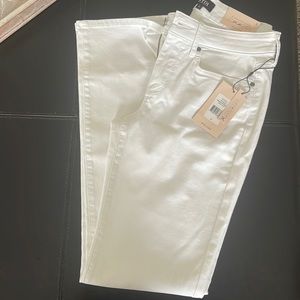 NYDJ White Straight Leg Jeans
